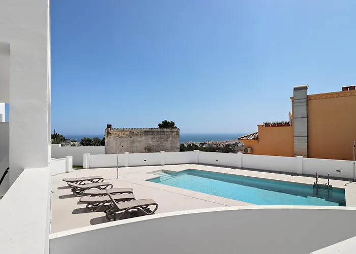Terrace, Views, Pool And Garage Apartament In Nerja Nerja